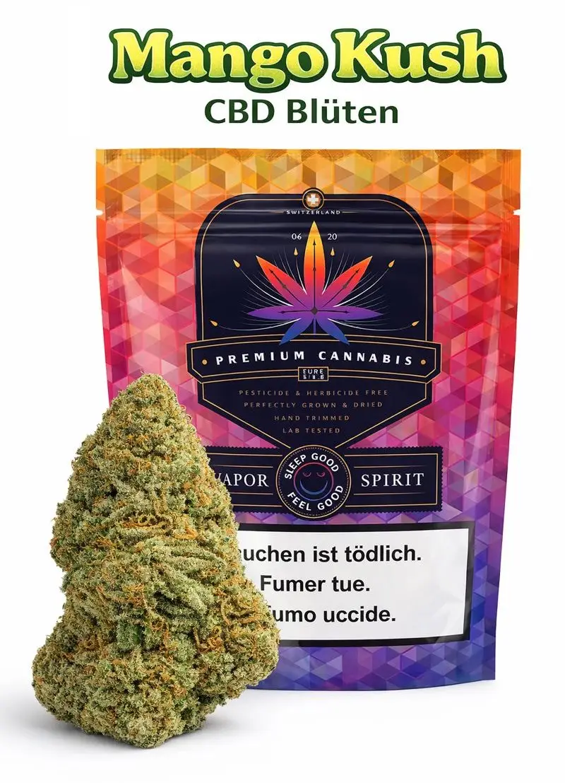 Mango Kush CBD Blüten – tropische CBD Sorte mit Mango Aroma